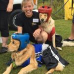 Julie with the best dressed champs Manny & Laila