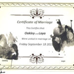 marriage certificate